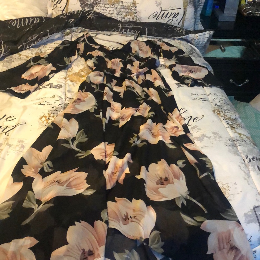 Long flower dress